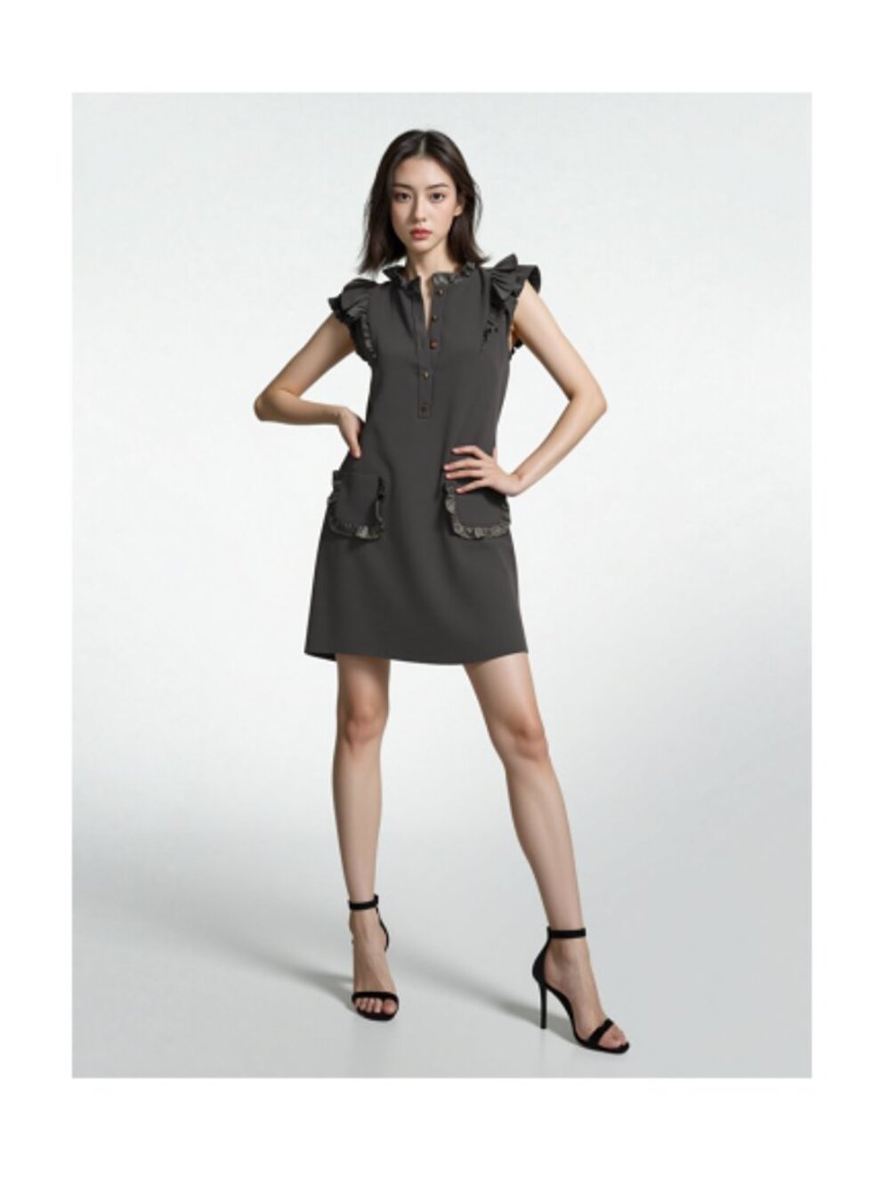 Ted Baker Mickala Ruffle Dress, size 8
